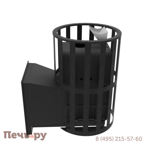 Печь Берёзка Воевода 15 Д-1 сетчатый кожух закрытая каменка фото 2
