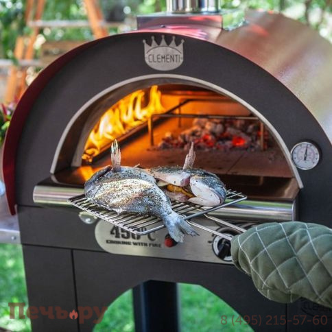 Печь Clementi Pulcinella Legna 60X60 Ramato фото 3