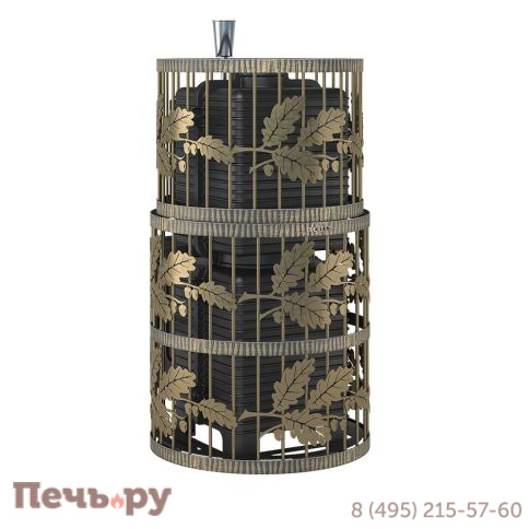 Печь для бани Эверест Легкий пар Профи Ковка б/в (чугунная закрытая каменка) фото 4