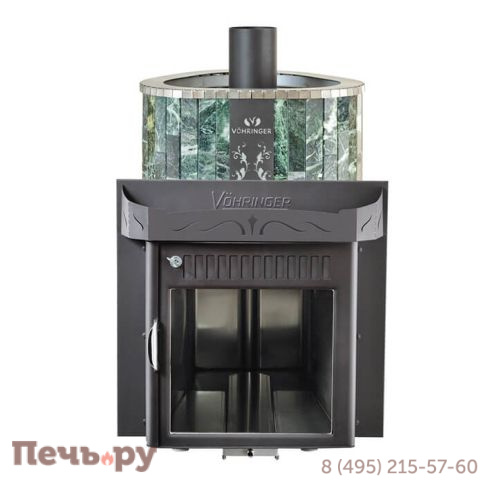 Печь для сауны Ферингер Ламель Макси ПС Змеевик цельный с открытой каменкой до 30 куб. м. фото 4