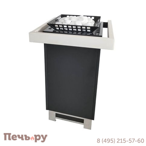 Печь для сауны Lang Kubo therm, 7.5 кВт, дополнительная сетка, поручни по трем сторонам фото