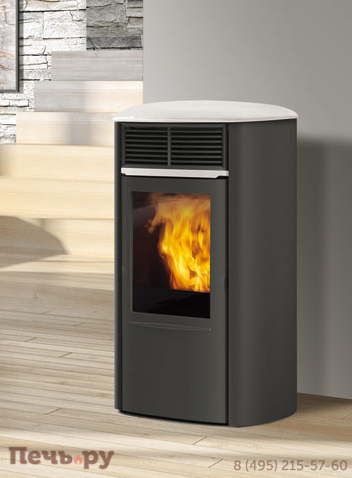 Печь EdilKamin Aris Plus acciaio фото