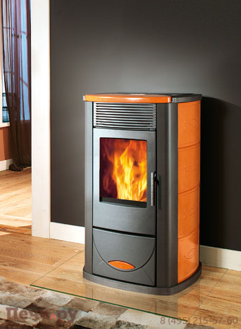 Печь EdilKamin IdroTech (боковины керамика) фото