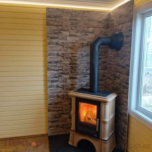 Печь-камин ABX Bavaria K, с кафельным цоколем фото 13