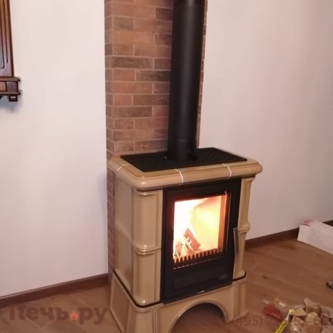 Печь-камин ABX Bavaria K, с кафельным цоколем фото 6