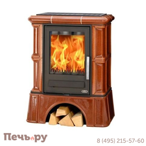 Печь-камин ABX Bavaria KI, с кафельным цоколем, с допуском воздуха фото