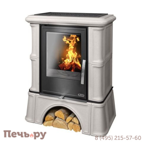 Печь-камин ABX Bavaria KI, с кафельным цоколем, с теплообменником, с допуском воздуха фото