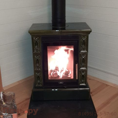 Печь-камин ABX Helvetia EXclusive,кафельный цоколь - вставка Orion фото 2