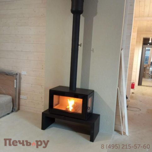 Печь камин Астов Куб 3С 800 на подиуме фото 7