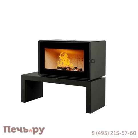 Печь камин Астов Куб 800 на подиуме фото 9