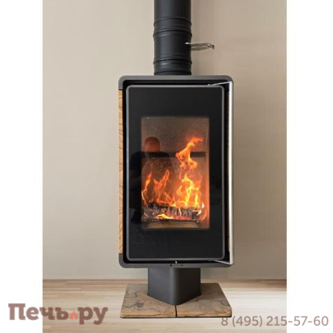 Печь-камин Астов Куб (ПК 4581) камень на низкой ноге фото 5