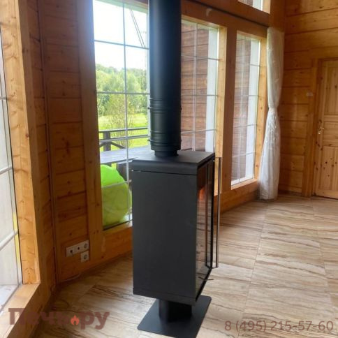 Печь-камин Астов Куб (ПК 4581) на низкой ноге фото 6