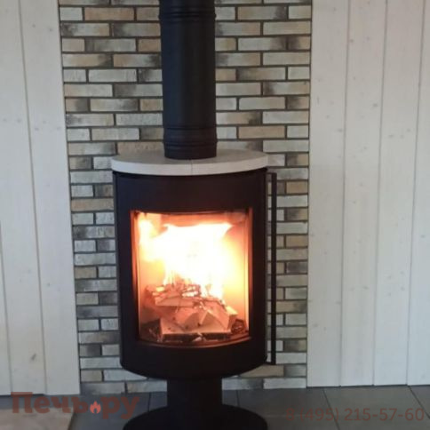 Печь камин Астов Oval (Овал), крышка из камня фото 4