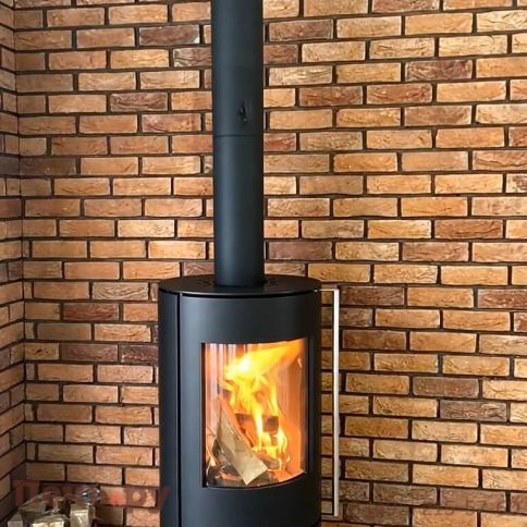 Печь камин Астов R1.0 (круглая задняя часть) фото 15