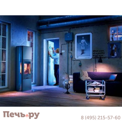 Печь камин Contura 35 высокая, дверка чугун фото 2