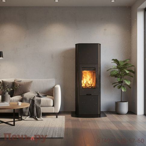 Печь камин Contura 35 высокая, дверка чугун фото 3