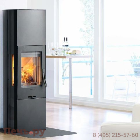 Печь камин Contura 35 высокая, дверка чугун фото 5