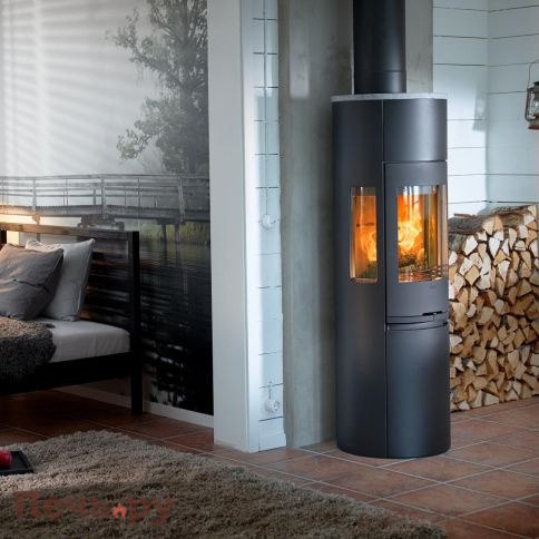 Печь камин Contura 596 Style чугунная дверца фото 6