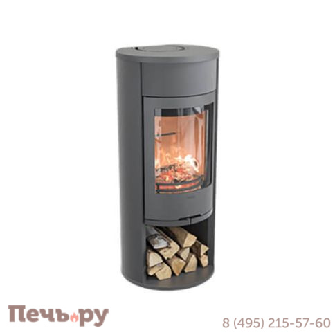 Печь камин Contura 610 Style серый, чугунная дверца и передняя крышка фото