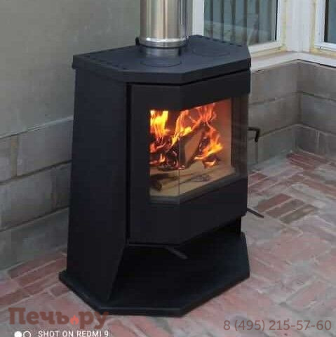 Печь камин ЭкоКамин Бавария Панорама Призма с плитой (РК189) фото 5
