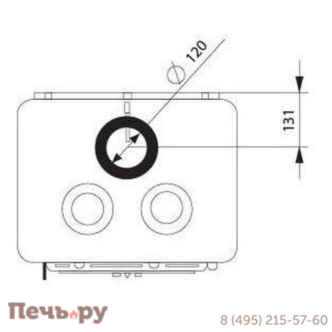 Печь камин Ferguss Magma cook, side door фото 4