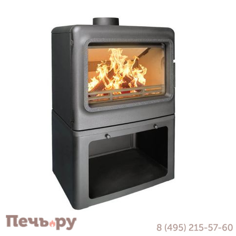 Печь камин FireBird Leopard, 9 кВт, с дровником фото