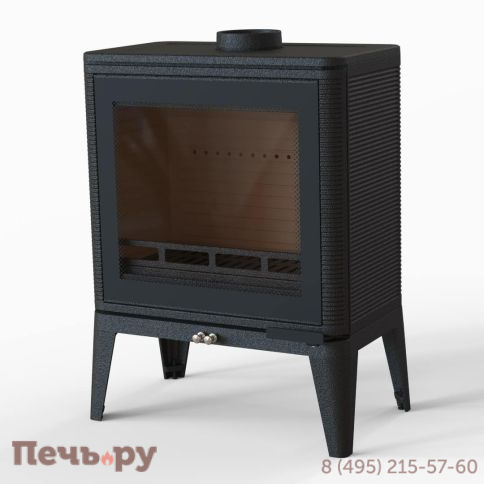 Печь камин FireWay Solo II стекло шелкография фото