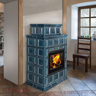 Печь-камин Hein Baracca OU керамика с теплообменником фото