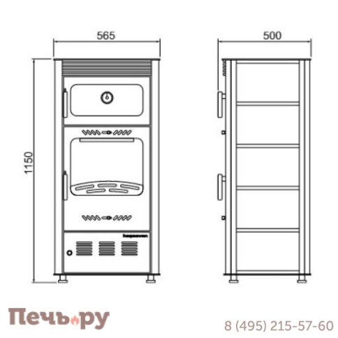 Печь камин Hosseven Rose Oven фото 3