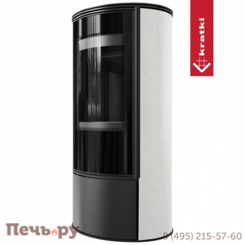 Печь камин Kratki Pro Erik White Satin фото 4
