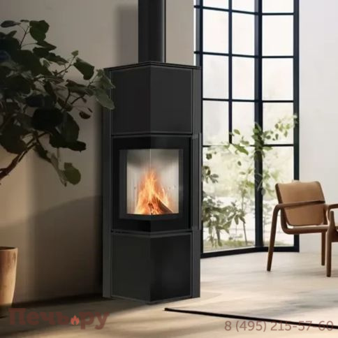 Печь камин Kratki Pro TORA/M черная фото 3