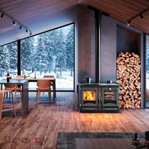 Печь камин La Nordica Alaska Nero antracite фото 2