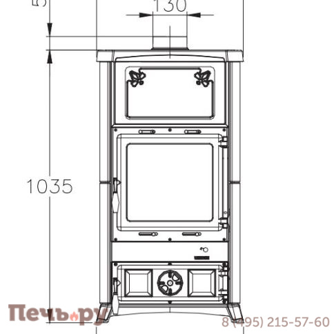 Печь камин La Nordica Fedora фото 4