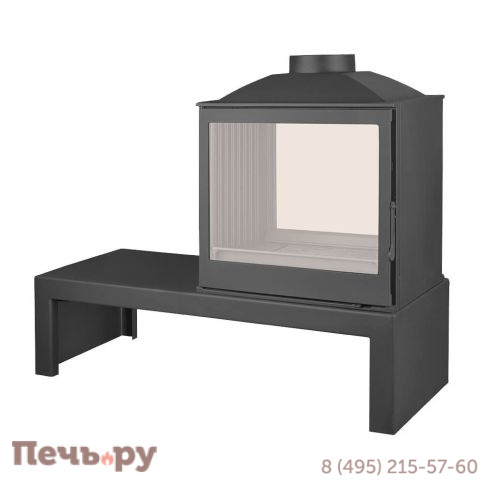 Печь-камин Liseo Castiron LCI 5 GDF Table двусторонняя фото