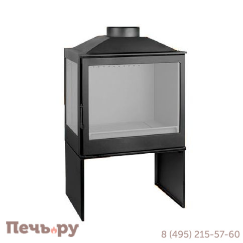 Печь-камин Liseo Castiron LCI 5 GFL Stove, стекло слева фото