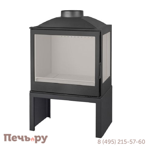 Печь-камин Liseo Castiron LCI 5 GFR Stove, стекло справа фото