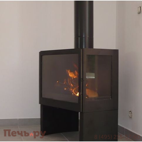 Печь-камин Liseo Castiron LCI 7 GFR Stove, стекло справа фото 2