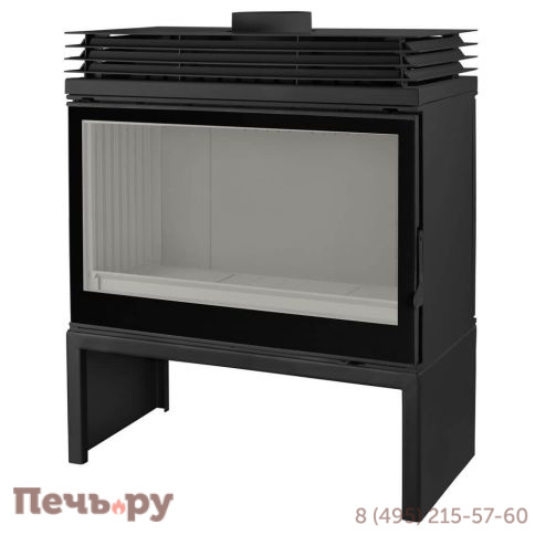 Печь-камин Liseo Castiron LCI 9 GF BG Stove черное стекло фото