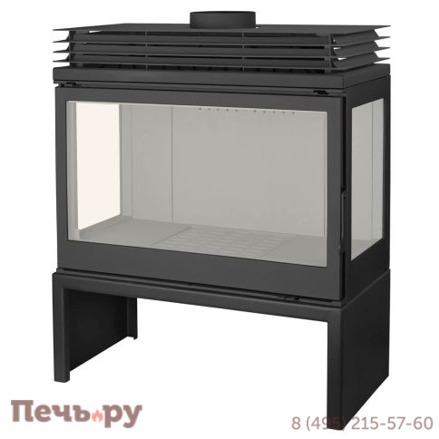 Печь-камин Liseo Castiron LCI 9 GFLR Stove два боковых стекла фото