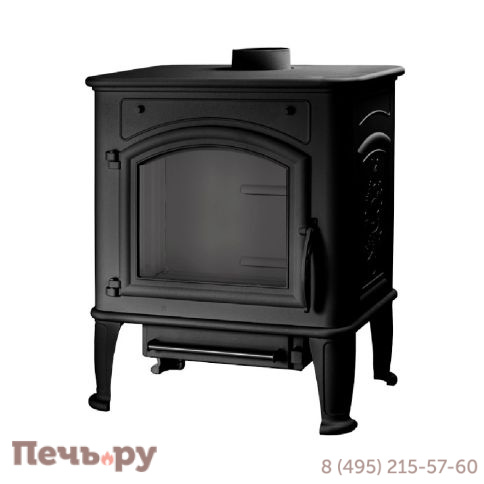 Печь-камин Liseo Castiron LCI Premium Lux,  с подводом внешнего воздуха фото