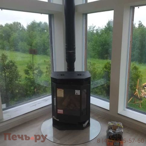 Печь-камин Мета Ангара 12 с плитой фото 6