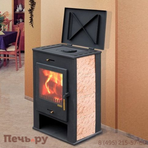 Печь-камин Мета Охта с плитой фото 2