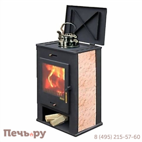 Печь-камин Мета Охта с плитой фото