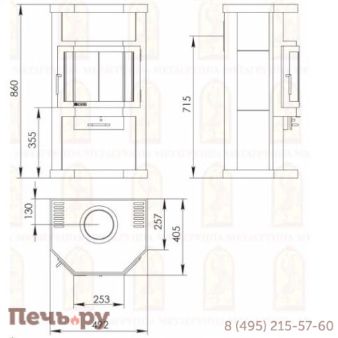 Печь-камин МетаБел Ока фото 4