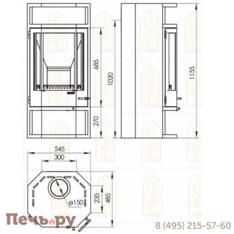 Печь-камин МетаБел Рейн фото 7