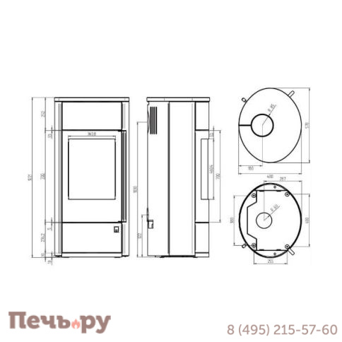 Печь-камин Oranier Polar Neo Vantage W+ фото 4