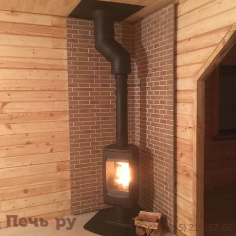 Печь камин Plamen Aria, черная фото 11