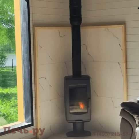 Печь камин Plamen Aria, черная фото 13