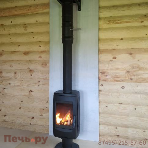 Печь камин Plamen Aria, черная фото 4