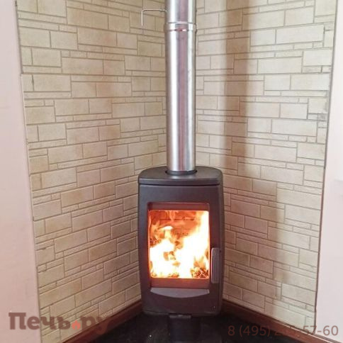 Печь камин Plamen Aria, черная фото 6